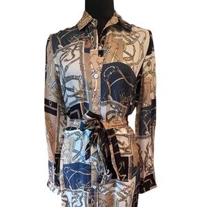 J. McLaughlin Silk and Viscose Scarf Dress